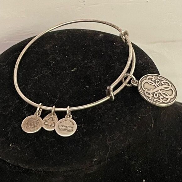 2014 Alex & Ani “Path of Life” pull chain silver tone charm bracelet - Picture 1 of 10